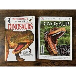SET dk Eyewitness Dinosaur, Ultimate Book of Dinosaurs Jurassic World Rivals Lot
